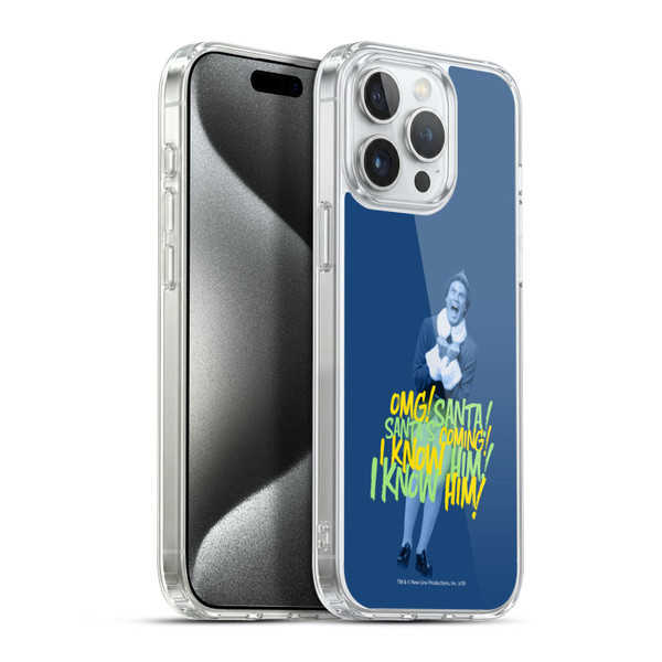 Elf Movie Graphics 2 Santa I Know Him Soft Gel Case for Apple iPhone 15 Pro Max & MagSafe