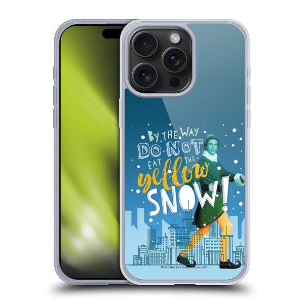 Elf Movie Graphics 2 Yellow Snow Soft Gel Case for Apple iPhone 15 Pro Max