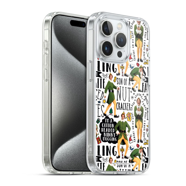Elf Movie Graphics 2 Buddy Pattern Soft Gel Case for Apple iPhone 15 Pro & MagSafe