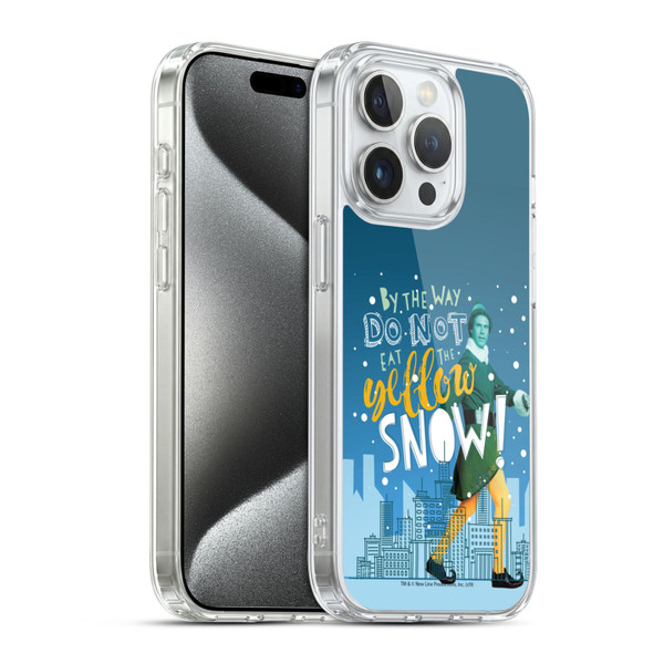 Elf Movie Graphics 2 Yellow Snow Soft Gel Case for Apple iPhone 15 Pro & MagSafe