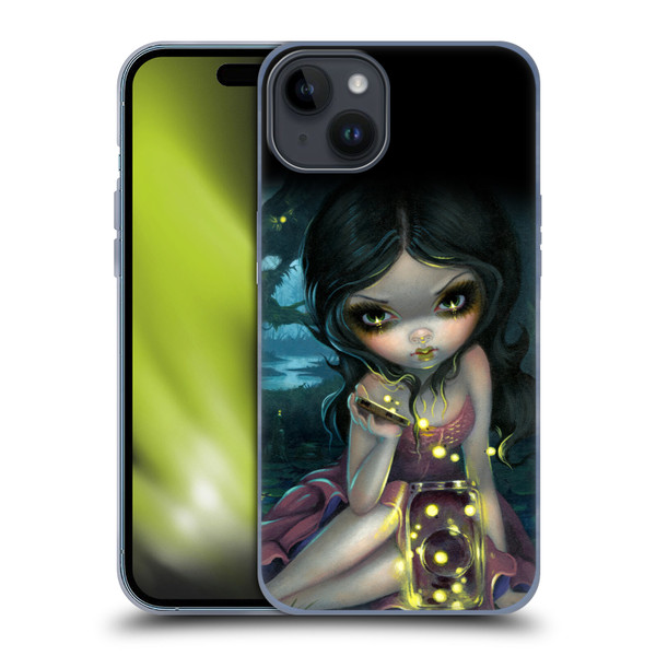 Strangeling Art Fireflies in Summer Soft Gel Case for Apple iPhone 15 Plus