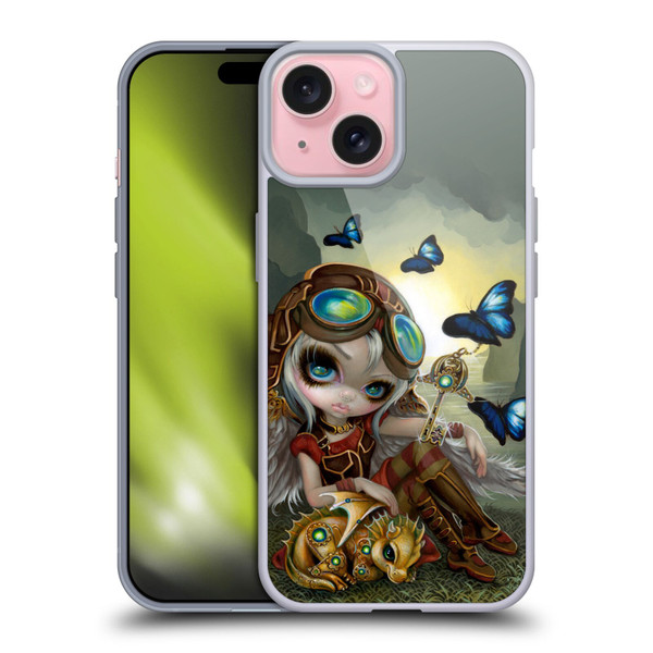 Strangeling Dragon Steampunk Fairy Soft Gel Case for Apple iPhone 15