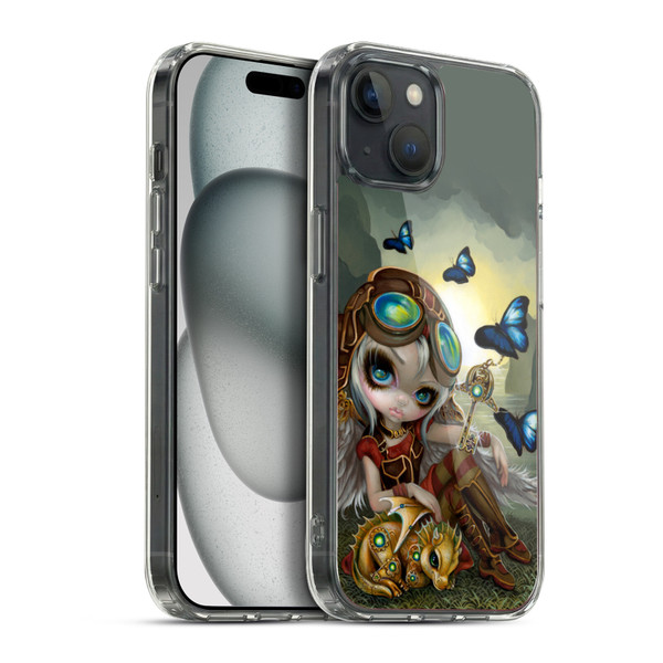 Strangeling Dragon Steampunk Fairy Soft Gel Case for Apple iPhone 15 Plus & MagSafe