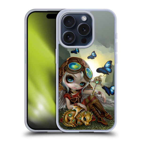 Strangeling Dragon Steampunk Fairy Soft Gel Case for Apple iPhone 15 Pro