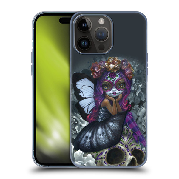 Strangeling Fairy Art Day of Dead Skull Soft Gel Case for Apple iPhone 15 Pro Max
