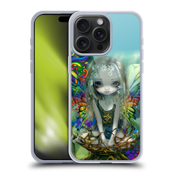 Strangeling Fairy Art Rainbow Winged Soft Gel Case for Apple iPhone 15 Pro Max