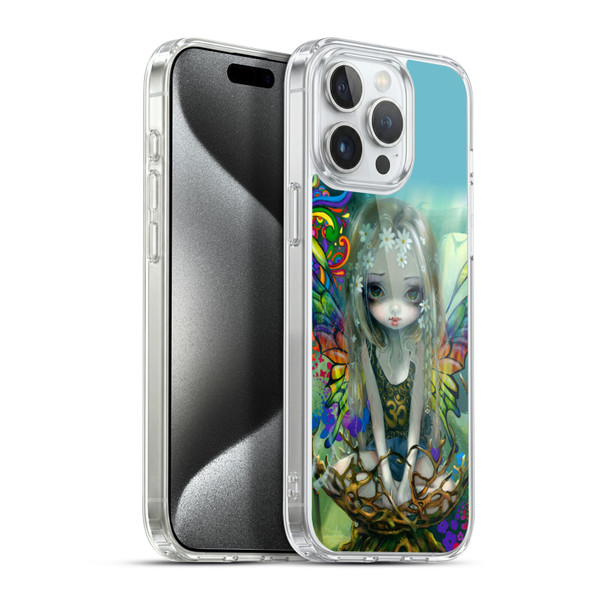 Strangeling Fairy Art Rainbow Winged Soft Gel Case for Apple iPhone 15 Pro Max & MagSafe