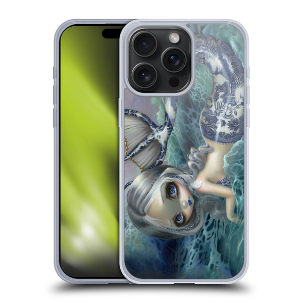 Strangeling Mermaid Blue Willow Tail Soft Gel Case for Apple iPhone 15 Pro Max