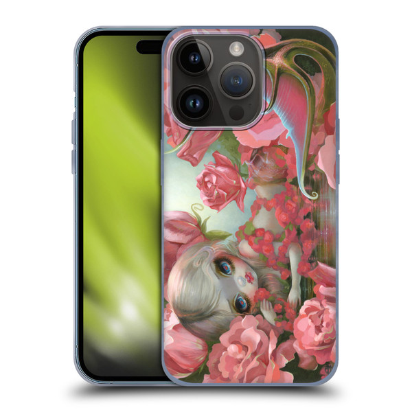 Strangeling Mermaid Roses Soft Gel Case for Apple iPhone 15 Pro