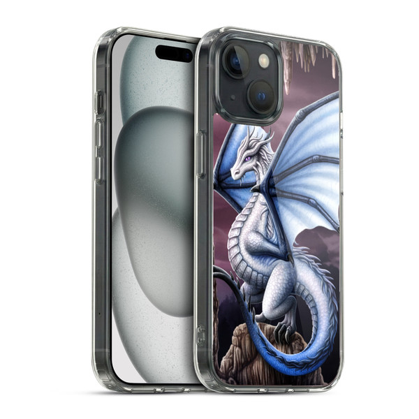 Sarah Richter Fantasy Creatures Blue Dragon Soft Gel Case for Apple iPhone 15 & MagSafe