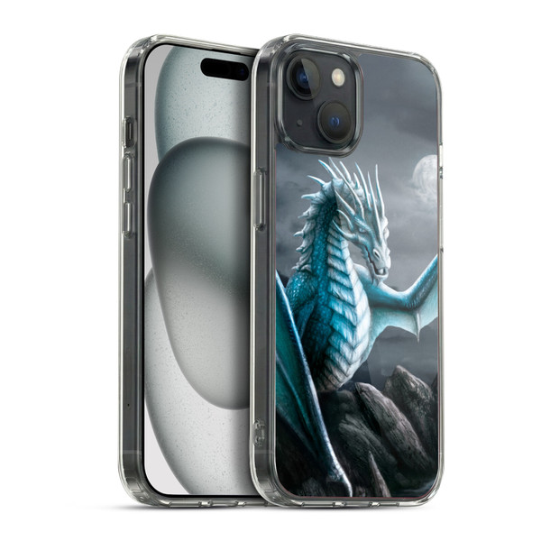 Sarah Richter Fantasy Creatures Blue Water Dragon Soft Gel Case for Apple iPhone 15 Plus & MagSafe