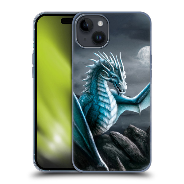 Sarah Richter Fantasy Creatures Blue Water Dragon Soft Gel Case for Apple iPhone 15 Plus