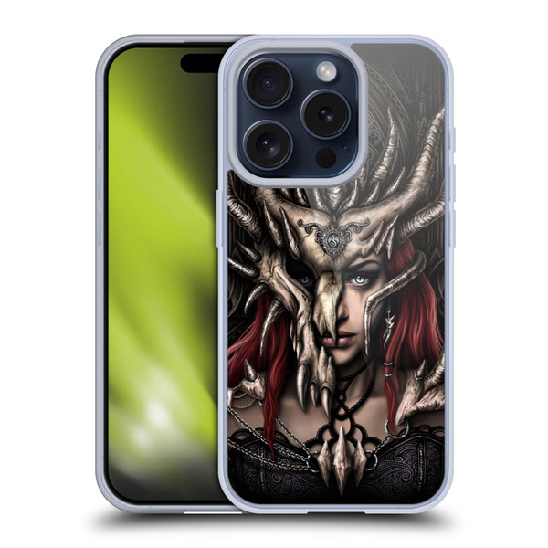 Sarah Richter Gothic Warrior Girl Soft Gel Case for Apple iPhone 15 Pro