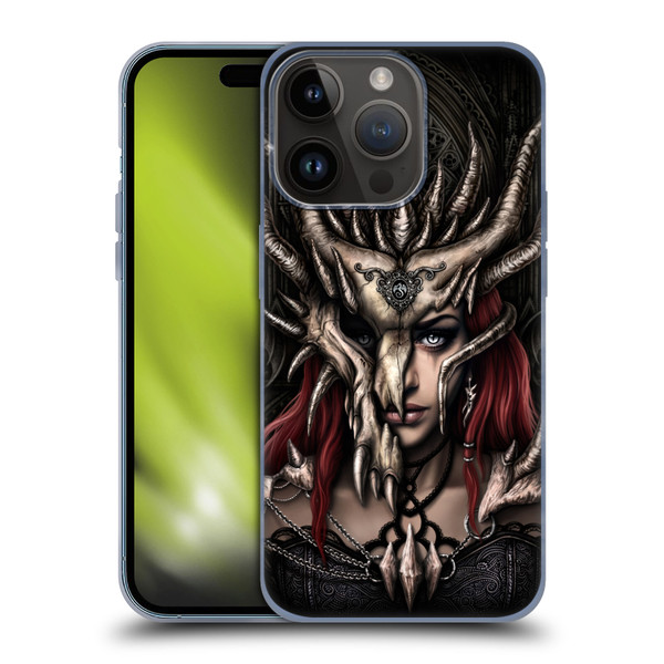 Sarah Richter Gothic Warrior Girl Soft Gel Case for Apple iPhone 15 Pro