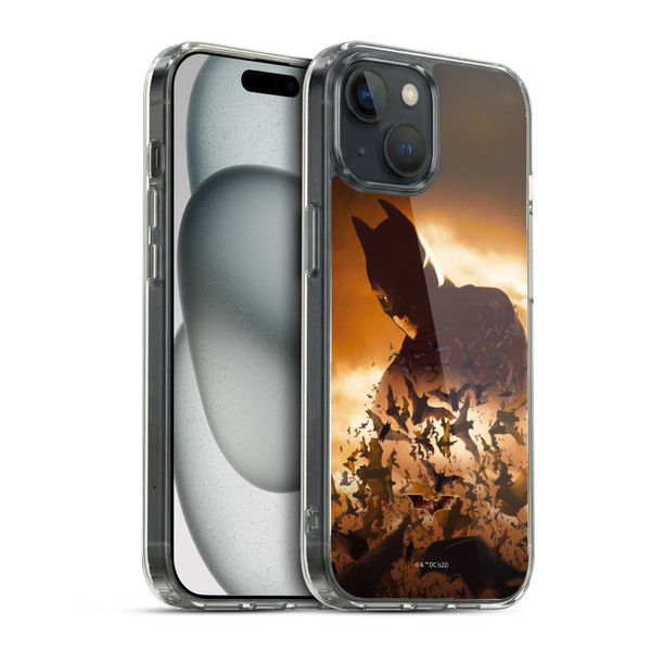 Batman Begins Graphics Poster Soft Gel Case for Apple iPhone 15 & MagSafe