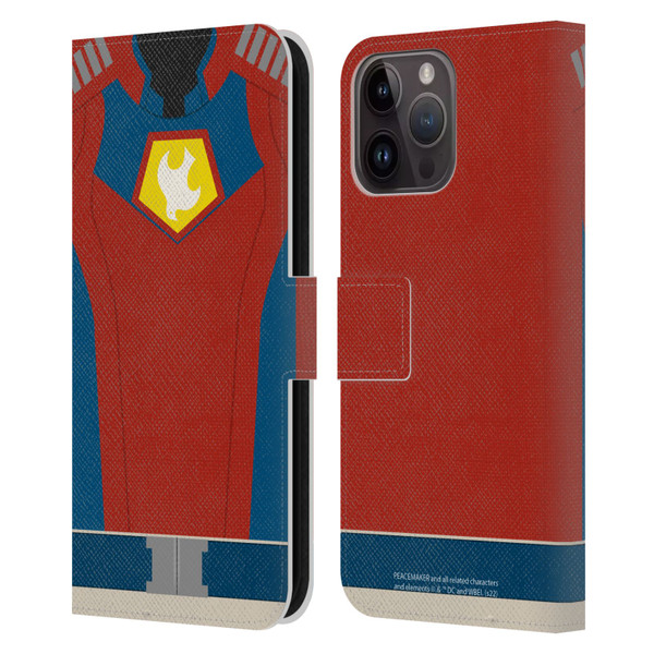 Peacemaker: Television Series Graphics Costume Leather Book Wallet Case Cover For Apple iPhone 15 Pro Max