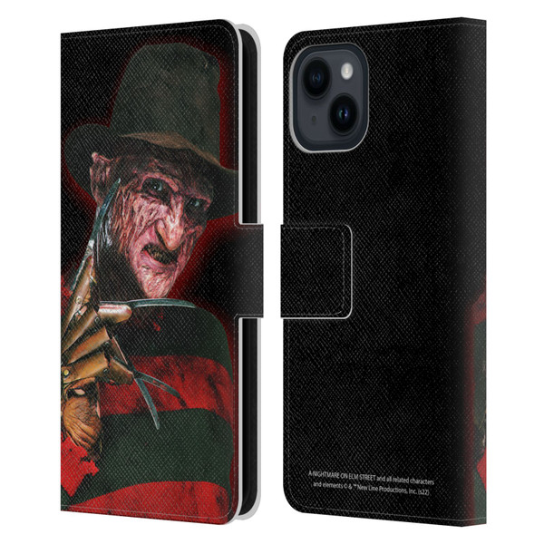 A Nightmare On Elm Street 2 Freddy's Revenge Graphics Key Art Leather Book Wallet Case Cover For Apple iPhone 15