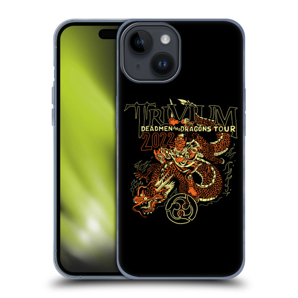 Trivium Graphics Deadmen And Dragons Soft Gel Case for Apple iPhone 15