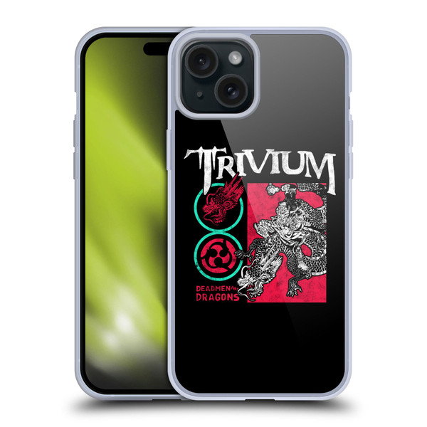 Trivium Graphics Deadmen And Dragons Date Soft Gel Case for Apple iPhone 15 Plus