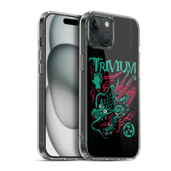 Trivium Graphics Screaming Dragon Soft Gel Case for Apple iPhone 15 Plus & MagSafe