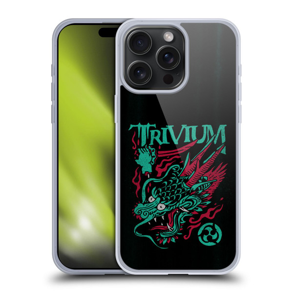 Trivium Graphics Screaming Dragon Soft Gel Case for Apple iPhone 15 Pro Max