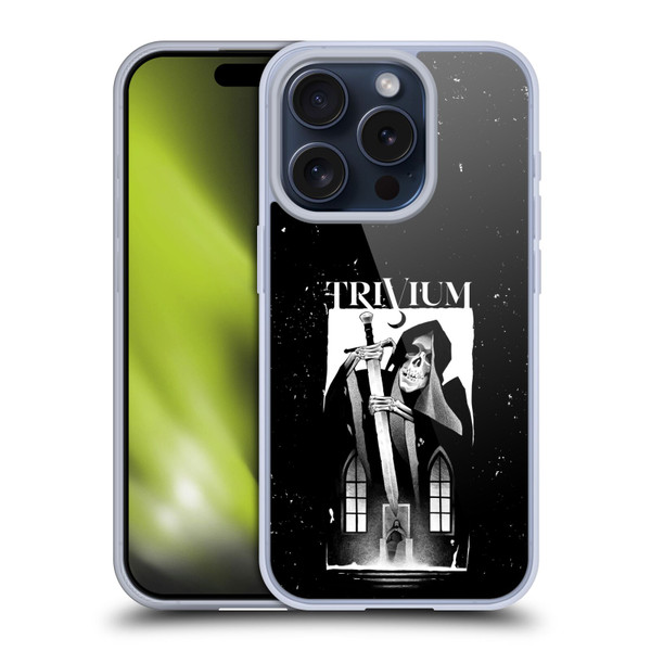 Trivium Graphics Skeleton Sword Soft Gel Case for Apple iPhone 15 Pro