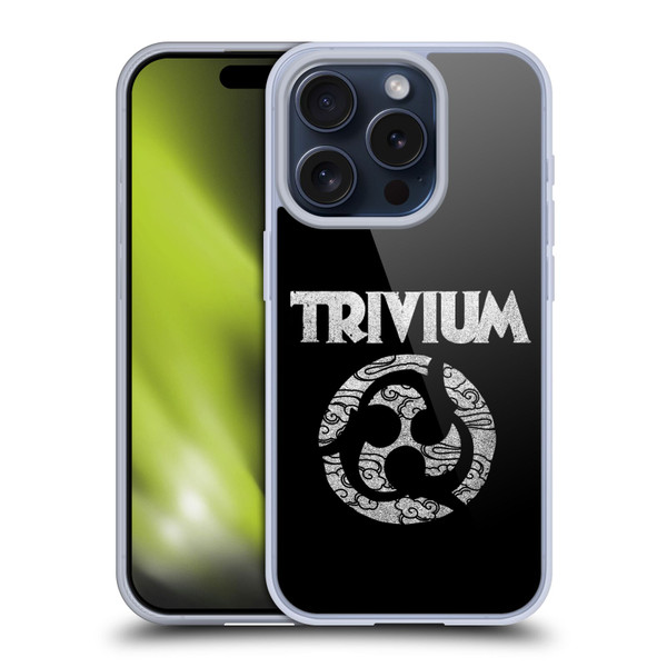 Trivium Graphics Swirl Logo Soft Gel Case for Apple iPhone 15 Pro