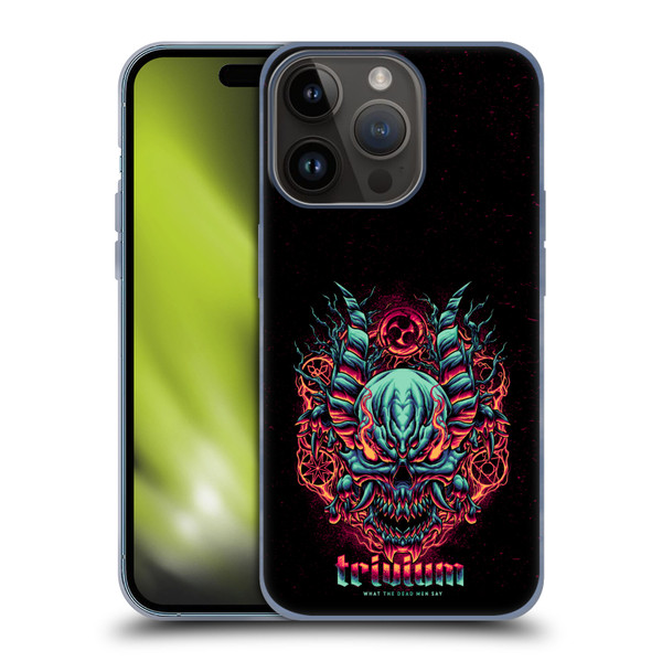 Trivium Graphics What The Dead Men Say Soft Gel Case for Apple iPhone 15 Pro