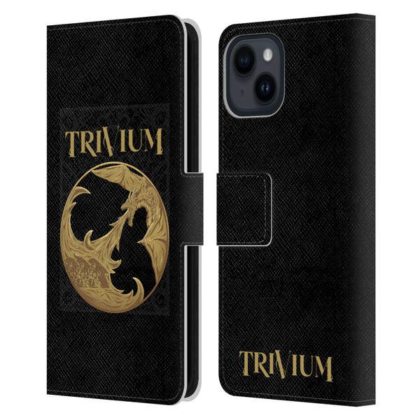 Trivium Graphics The Phalanx Leather Book Wallet Case Cover For Apple iPhone 15