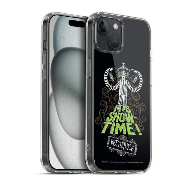 Beetlejuice Graphics Show Time Soft Gel Case for Apple iPhone 15 Plus & MagSafe