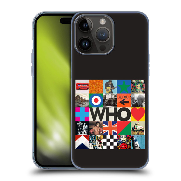 The Who 2019 Album Square Collage Soft Gel Case for Apple iPhone 15 Pro Max