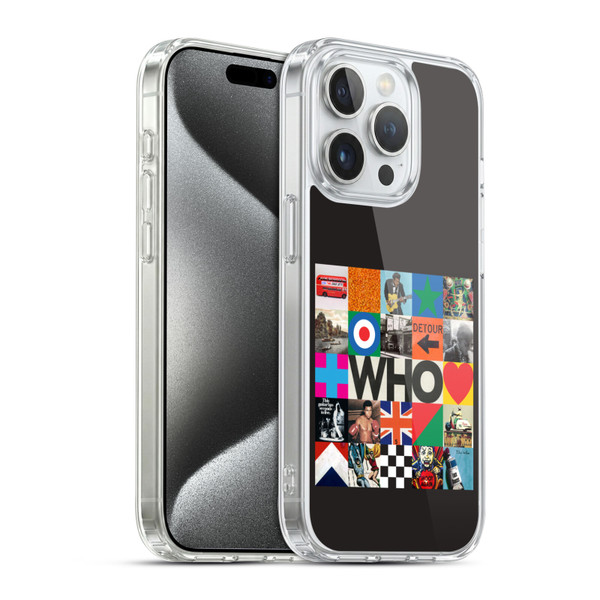 The Who 2019 Album Collage Soft Gel Case for Apple iPhone 15 Pro & MagSafe