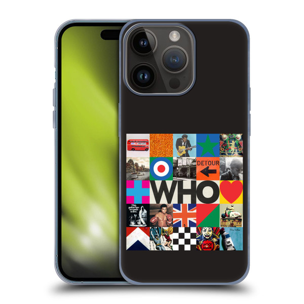 The Who 2019 Album Square Collage Soft Gel Case for Apple iPhone 15 Pro