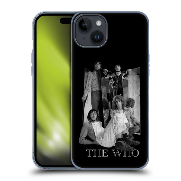 The Who Band Art Mirror Mono Distress Soft Gel Case for Apple iPhone 15 Plus