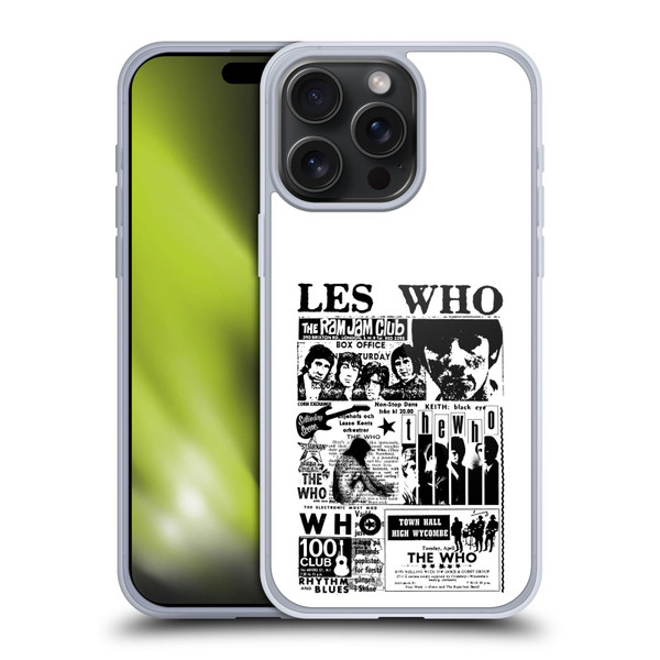 The Who Band Art Les Who Soft Gel Case for Apple iPhone 15 Pro Max