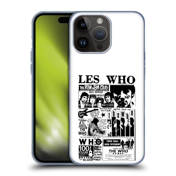 The Who Band Art Les Who Soft Gel Case for Apple iPhone 15 Pro Max