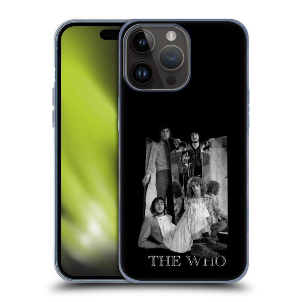 The Who Band Art Mirror Mono Distress Soft Gel Case for Apple iPhone 15 Pro Max