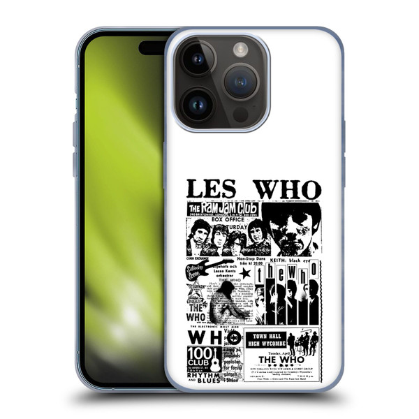 The Who Band Art Les Who Soft Gel Case for Apple iPhone 15 Pro