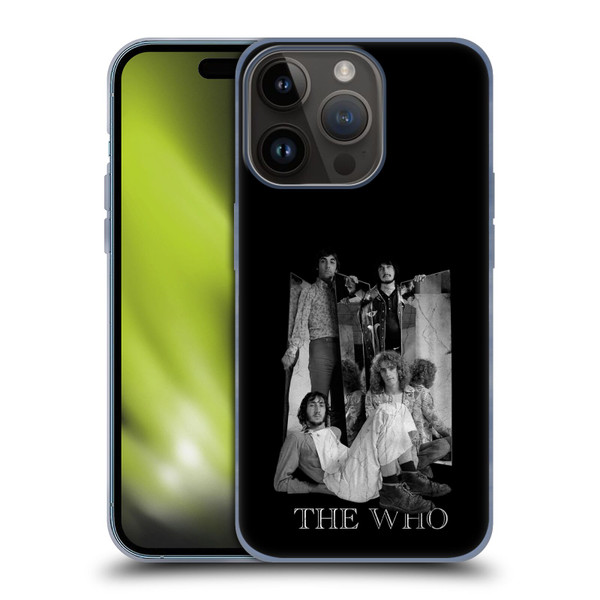 The Who Band Art Mirror Mono Distress Soft Gel Case for Apple iPhone 15 Pro