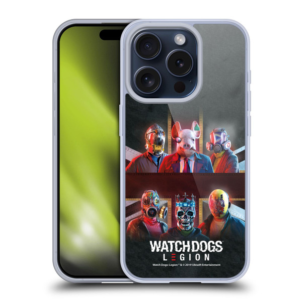 Watch Dogs Legion Artworks Flag Soft Gel Case for Apple iPhone 15 Pro