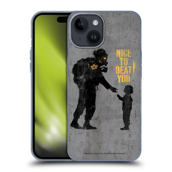 Watch Dogs Legion Street Art Nice To Beat You Soft Gel Case for Apple iPhone 15