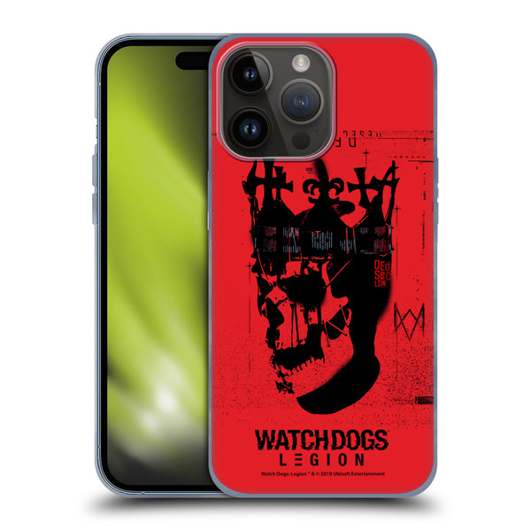 Watch Dogs Legion Street Art Ded Sec Skull Soft Gel Case for Apple iPhone 15 Pro Max