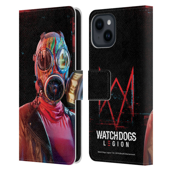 Watch Dogs Legion Key Art Alpha2zero Leather Book Wallet Case Cover For Apple iPhone 15