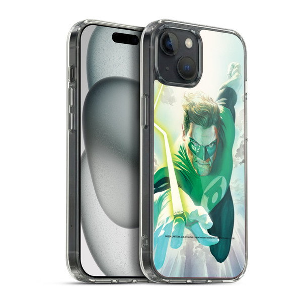 Green Lantern DC Comics Comic Book Covers Flight Soft Gel Case for Apple iPhone 15 Plus & MagSafe
