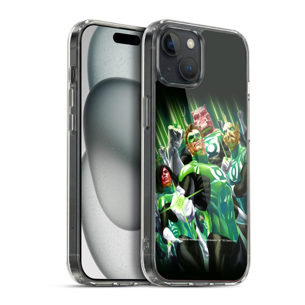 Green Lantern DC Comics Comic Book Covers Group Soft Gel Case for Apple iPhone 15 Plus & MagSafe