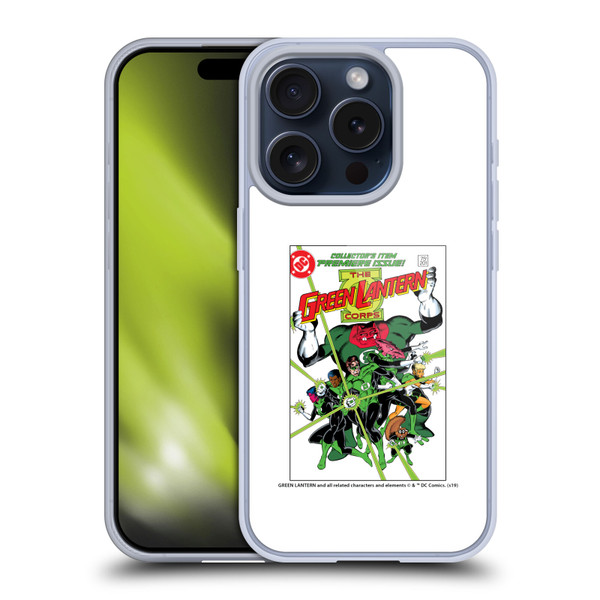 Green Lantern DC Comics Comic Book Covers Group 2 Soft Gel Case for Apple iPhone 15 Pro