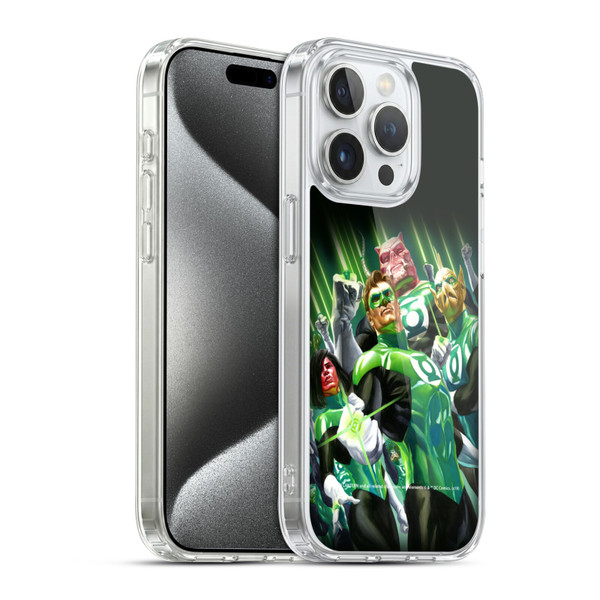 Green Lantern DC Comics Comic Book Covers Group Soft Gel Case for Apple iPhone 15 Pro & MagSafe