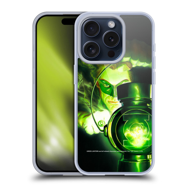 Green Lantern DC Comics Comic Book Covers Portrait Soft Gel Case for Apple iPhone 15 Pro