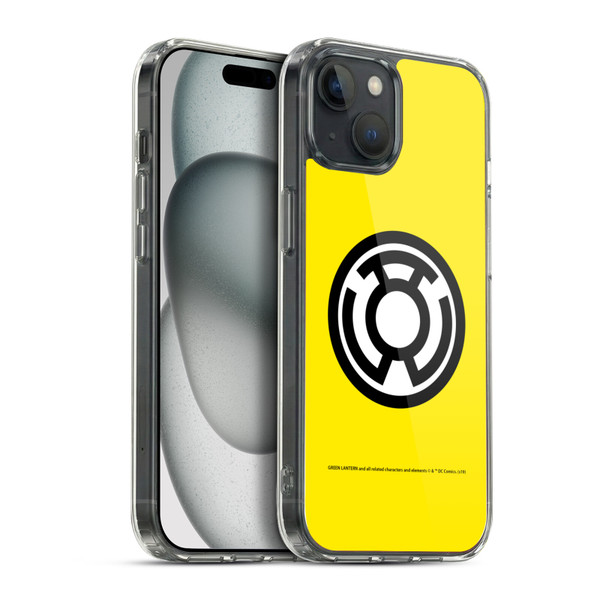 Green Lantern DC Comics Lantern Corps Sinestro Soft Gel Case for Apple iPhone 15 Plus & MagSafe