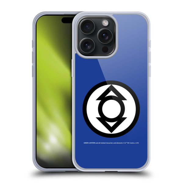 Green Lantern DC Comics Lantern Corps Indigo Soft Gel Case for Apple iPhone 15 Pro Max